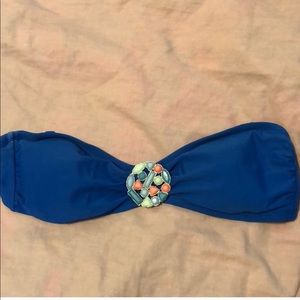 Blue bandeau top!